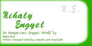 mihaly engyel business card